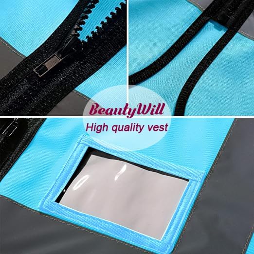 BeautyWill Custom Logo 10/20 Pack Safety Vest Class2 High Visibility Vest with Pockets Breathable Construction Vest Bulk