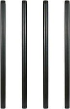 GeilSpace 1" × 30" Pre-Cut Black Metal Pipe, Industrial Steel Fits Standard One Inch Black Threaded Pipes and Fittings - Vintage DIY Industrial Shelving (1" × 30")
