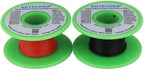 BNTECHGO 28 Gauge Silicone Wire Spool red and Black Each 100ft Flexible 28 AWG Stranded Tinned Copper Wire