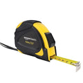 Amazon Basics Self-Locking Tape Measure, 33 feet (10 m), Inch/Metric Scale, MID Accuracy, Black, Yellow