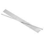 uxcell 6 Pcs Square Steel Key Stock, 3/16" x 3/16" x 12" Cold-Drawn 45# Steel Bars Precision Key Stock for Gearbox Coupling, Silver Tone