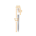 5 PCS Diamond Nail File Double Sided Metal Fingernail Manicure Files for Polish Nail, Removes Nail Ridges 5 Inches