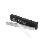 Crystal Glass Nail File Professional Double Sided Etched Crystal Nail File Set for Nail Art & Nail Care Alternative to Metal Nail Files Emery Boards & Buffer(Clear Round)