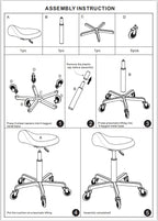 Professional Saddle Stool with Wheels Ergonomic Swivel Rolling Height Adjustable for Clinic Dentist Beauty Salon Tattoo Home Office (Green)
