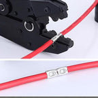 5 PCS Non-Insulated Butt Connectors Kit, AWG #2 Wire Ferrules, Electrical Wire Connectors Crimp Ferrule Terminals Kit-BN38