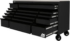 Homak 72” Roller Cabinet w/Stainless Steel Top RS Pro Workstation (Midnight Black)