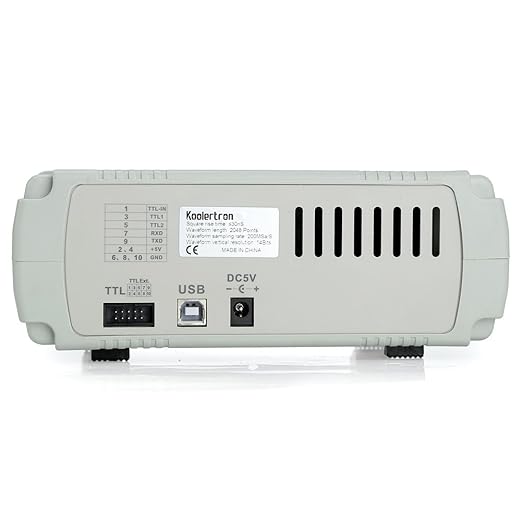Koolertron Upgraded 15MHz DDS Signal Generator Counter,High Precision Dual-Channel Arbitrary Waveform Function Generator Frequency Meter 200MSa/s (15MHz)