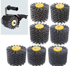 SIGNI Abrasive Nylon Drawing Wheel Drum Burnishing Polishing Brush for wooden furniture floor polishing 120X100mm 400 Grit 1pack