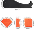 9 in 1caulk smoothingand Grouting Tool, silicone remover，Sealant Trimming and Removal Tool with Grout Squeegee for Bathrooms, Windows, Doors, Kitche