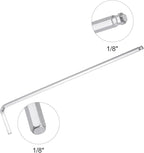 TOP-VIGOR 4Pcs 1/8" Ball End Hex Key Wrench, L Shaped Long Arm Allen Wrench for Household DIY, Professional Machine Repairing, CR-V