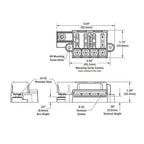 Blue Sea Systems 5045 ST Blade Fuse Block Compact 4-Circuit with Cover, 100 Amps