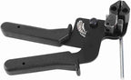 Cable Tie Tool, 65 Manganese Steel Stainless Steel Fastening Cable Tie Gun Tension Wire Fastening Automatic Tensioner Cutter Tool, Cutting Width within 12mm, Black, 8.27 x 4.72 x 0.47inch