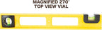 Mayes 10100 Polystyrene 3 Foot Level, 36 Inch Level Made in the USA, Contractor, Plumber, and Carpenter Tools, Impact Resistant Frame, Three Vials, Accurate to .001 Inch, Won’t Scratch Work Surfaces
