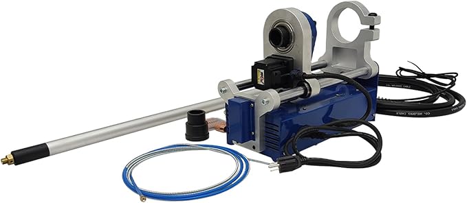 TECHTONGDA 110V Portable Line Boring and Welding Machine with 100T Hydraulic Crawler Pin Pressing Machine, Auto Rotary Inner Boring Welder, European Connector, Track Pin Disassembly Tool