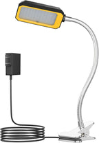 LED Machine Light, Gooseneck Lamp, Clamp-on Gooseneck Light — 2500 lumens, 120 Volts, with a clamp Base, Ideal as an Industrial Lighting Work lamp for Machine Tools and lathes, 25W (Model: J1203)