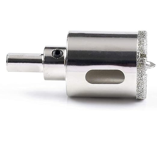 Drilax 1-3/8" Diamond Hole Saw | Removable Pilot Pin for Precision Locator & Wet Drilling | 3/8" Shank for Ceramic, Porcelain, Tile, Quartz, Granite, Marble | Perfect for Faucets, Soap Dispensers