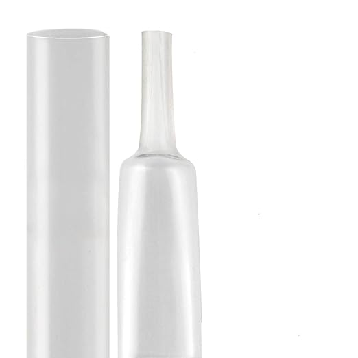XHF 5/8 inch (15mm) 3:1 Waterproof Clear Heat Shrink Tubing Marine Grade Wire Cable Adhesive Lined Tube Insulation Seal Against Moisture Corrosion and Air Leakage, 4 Ft