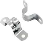 Hordion 30Pcs 3/4" Two Hole Strap U Bracket, M20 Rigid Pipe Strap Stainless Steel Conduit Clamp for Fixing Pipe