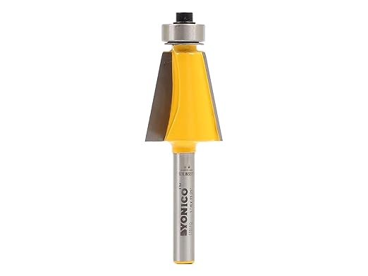 YONICO Router Bits Bevel Edge Forming 11.25 Degree 1/4-Inch Shank 13911q