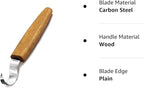 BeaverCraft Spoon Carving Hook Knife SK1 - Spoon Carving Tools Right-Handed - Crooked Whittling Knife for Spoons Kuksa Bowls and Cups, Whittling Tools for Beginners and Professional Carvers