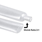 XHF 1-1/4 inch (30mm) 3:1 Waterproof Clear Heat Shrink Tubing Marine Grade Wire Cable Adhesive Lined Tube Insulation Seal Against Moisture Corrosion and Air Leakage, 4 Ft