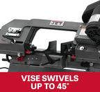 JET 5" x 6" Horizontal/Vertical Bandsaw, 1/2 HP, 115/230V 1Ph (Model HVBS-56)