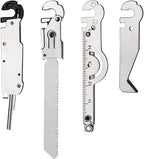 Roxon FT07 Bulid Your Own Multitool - FLEX Implements Tools Accessories Set (Box Cutter, Ruler & Magnetic grabber, Pen & Tweezers & Needle, T Shank Adapter)