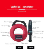 Pipe Locators, Water Pipe Blockage Detector for PVC/Plastic/Metal Underground Pipeline Blocking Clogging Finder Sewer Wall Scanner Plumbing Tools 30M
