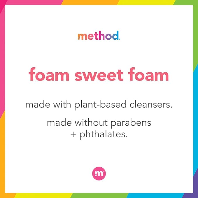 Method Foaming Hand Soap, Pink Grapefruit, Biodegradable Formula, 10 Fl Oz (Pack of 1)