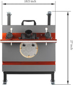 O'SKOOL Quick Convertible and Foldable Benchtop Trim Router Table with Insert Plate Kit