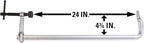 Wilton Heavy-Duty F-Clamp, 24" Opening, 4-3/4" Throat, 2660 Lbs. Clamping Force (Model GSM60)