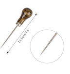 Set of 16 Bookbinding Tools, findTop Bone Folder Creaser Waxed Linen Thread Wood Handle Awl Large-Eye Needles for Handmade DIY Bookbinding Crafts and Sewing Supplies