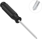5PCS Mini Phillips Screwdriver, 3mm Cross Head with Black Non-slip Handle for Small Appliances, 3.62"(92mm) Total Length, Non-magnetic