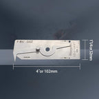 WeldingStop V-WAC Undercut Gauge Biting Edge Welding Guage for Welder Inspection Single Weld Gauge Measure Inspection Tools Porosity Size/amount Inspection Tools Inch Stainless Steel