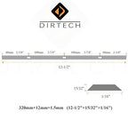 12-1/2 Inch HSS Planer Blades for Delta 22-560 22-562 22-565 TP305 TP400LS, Grizzly G0663, Wen 6550, POWERTEC PL1252, Porter Cable PC305TP, CMEW320, Craftsman 21758 Planers, 4 Pieces