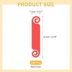 PATIKIL Cable Tags Flexible Cable Management Labels Cord Identification Tags, Wire Cord Markers for USB Computer Phone Charger Power - 100Pcs (Red)