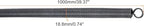MECCANIXITY Spring Tube Bender OD 18.8mm/0.74" Steel Spring Pipe Bending Tubes 1000mm/39.37" Long for 3/4" PVC Pipe(ID 20mm) in Home Renovations,Electrician Wiring Bending(insert-pipe use)