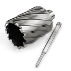 OSCARBIDE 2"x2"Annular Cutter,3/4 inch Weldon Shank,2 inch Cutting Diameter 2 inch Depth of Cut,2 Flat Mag Drill Bit with Pilot Pin for Magnetic Drill Press,1 Piece