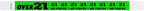 500 WristCo Over 21 Green - Tyvek Wristbands for Events - ¾” x 10” - Waterproof Recyclable Comfortable Tear Resistant Paper Bracelets Wrist Bands for Concerts Festivals Admission Party