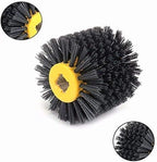 SIGNI Abrasive Nylon Drawing Wheel Drum Burnishing Polishing Brush for Wooden Furniture Floor Polishing 120X100mm 80 Grit 1pack