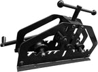 Manual Metal Tube Bender Machine, 1-1/4" to 2" Round Roller Stretcher Shrinker Bench Bending Set GDAE10 Heavy Duty Pipe Bender Tubing Notcher Durable Working Tools TR-60 for Flats, C Channel, Square