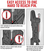 Premium 7-Piece Roll Pin Starter Punch and Bolt Catch Install Punch Set - 1/16, 5/64, 3/32, 1/8-inch