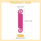 PATIKIL Cable Tags Flexible Cable Management Labels Cord Identification Tags, Wire Cord Markers for USB Computer Phone Charger Power - 50Pcs (Rose Red)