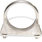 Heavy Duty 2.75" (2 3/4 Inch) Universal Stainless Steel U-Bolts Clamps with Saddle Flange for Exhaust Tail Pipe