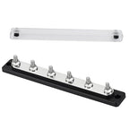 GLOSO Common Busbar 3/8” Power Distribution Block Marine Bus bar Battery Terminal Distribution Block 150 Amp Rating 6P