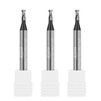 3PCS 5/64" Micrograin Carbide Square End Mill Set 2 Flute HRC 55 AlTiN Coating End Milling Bits for Milling Alloy Steels, Hardened Steel, CNC Router Bits
