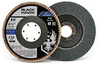 BHA Grinding and Sanding Flap Discs T27, 4-1/2" x 7/8", 80 Grit - 10 Pack