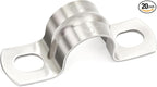 20 pcs 5/16" Conduit Clamp Two Hole U Bracket, Pipe Bracket Heavy Duty for Pipe/Electrical Conduit | OD 5/16" | 20 pcs