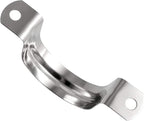 10 Pcs 4inch Rigid Pipe Strap,Two Hole Stainless Steel Strap U Bracket, Widened Tube Strap Tension Clip Assortment Kit Heavy Duty Pipe Clamp for Pipe Fixing（110mm）