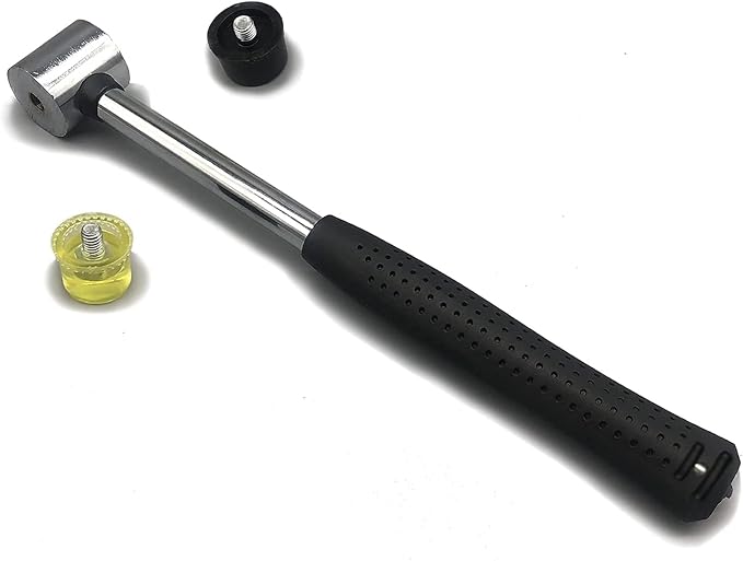 BOOSDEN Double-Faced Soft Hammer Mallet, Rubber Hammer, Soft Hammer for Home Decoration Installation Hand Tool, 25mm